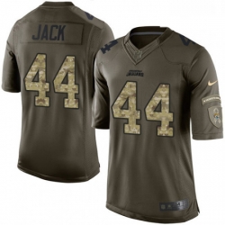 Men Nike Jacksonville Jaguars 44 Myles Jack Limited Green Salute to Service NFL Jersey