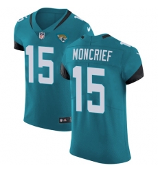 Nike Elite Men Donte Moncrief Teal Green Alternate Jersey NFL #15 Jacksonville Jaguars Vapor