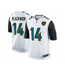 Nike Jacksonville Jaguars 14 Justin Blackmon White Game New NFL Jersey