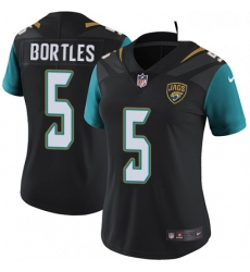 Womens Nike Jacksonville Jaguars 5 Blake Bortles Elite Black Alternate NFL Jersey