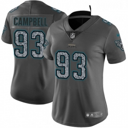 Womens Nike Jacksonville Jaguars 93 Calais Campbell Gray Static Vapor Untouchable Limited NFL Jersey