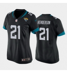 women c.j. henderson jacksonville jaguars black game jersey 