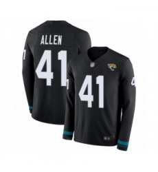 Youth Jacksonville Jaguars 41 Josh Allen Limited Black Therma Long Sleeve Football Jersey