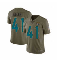 Youth Jacksonville Jaguars 41 Josh Allen Limited Olive 2017 Salute to Service Football Jersey