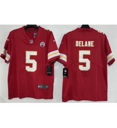 Men Kansas City Chiefs 5 Mansoor Delane Red 2026 Vapor Untouchable Limited Stitched Football Jersey Men Kansas City Chiefs 5 Mansoor Delane Red 2026 Vapor Untouchable Limited Stitched Football Jersey