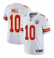 Men Nike Kansas City Chiefs 10 Tyreek Hill White Vapor Untouchable Limited Player NFL Jersey