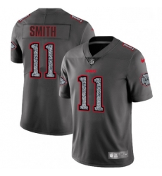 Men Nike Kansas City Chiefs 11 Alex Smith Gray Static Vapor Untouchable Limited NFL Jersey