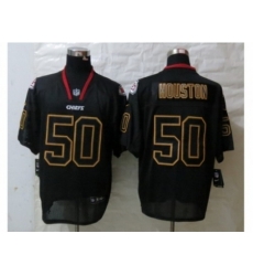 Nike Kansas City Chiefs 50 Justin Houston Black Elite Lights Out NFL Jersey