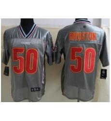 Nike Kansas City Chiefs 50 Justin Houston Grey Elite Vapor NFL Jersey