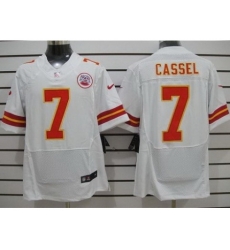 Nike Kansas City Chiefs 7 Matt Cassel White Elite NFL Jersey