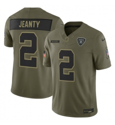 Men Las Vegas Raiders 2 Ashton Jeanty Olive 2025 F U S E  Salute to Service Limited Stitched Football Jersey Men Las Vegas Raiders 2 Ashton Jeanty Olive 2025 F U S E  Salute to Service Limited Stitched Football Jersey