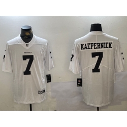 Men Las Vegas Raiders 7 Colin Kaepernick White Vapor Limited Stitched Football Jersey