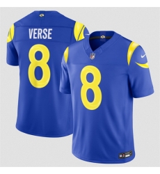 Men Los Angeles Rams 8 Jared Verse Royal 2026 F U S E Vapor Limited Stitched Football Jersey Men Los Angeles Rams 8 Jared Verse Royal 2026 F U S E Vapor Limited Stitched Football Jersey