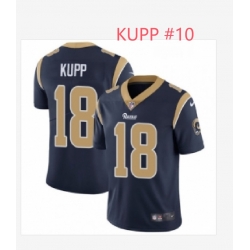 Men Rams Cooper Kupp #10 Blue Stitched Jersey