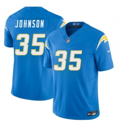 Men Los Angeles Chargers 35 Amar Johnson Blue 2026 F U S E Vapor Limited Stitched Football Jersey Men Los Angeles Chargers 35 Amar Johnson Blue 2026 F U S E Vapor Limited Stitched Football Jersey