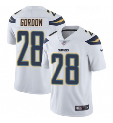 Men Nike Los Angeles Chargers 28 Melvin Gordon White Vapor Untouchable Limited Player NFL Jersey