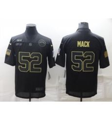 Men's Los Angeles Chargers #52 Khalil Mack Black Salute To Service Limited Stitched Jersey