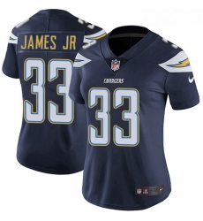 Chargers #33 Derwin James Jr Navy Blue Team Color Women Stitched Football Vapor Untouchable Limited Jersey