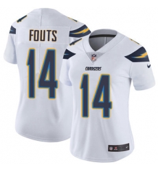 Nike Chargers #14 Dan Fouts White Womens Stitched NFL Vapor Untouchable Limited Jersey