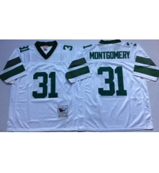 Eagles 31 Wilbert Montgomery White Throwback Jersey