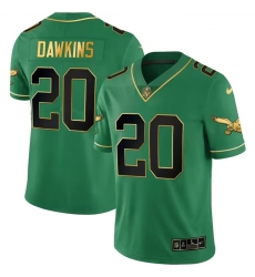 Men Philadelphia Eagles 20 Brian Dawkins Green Black Vapor Untouchable Limited Stitched Jersey