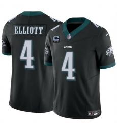 Men Philadelphia Eagles 4 Jake Elliott Black F U S E With 3 Star C Patch Vapor Untouchable Limited Stitched Football Jersey