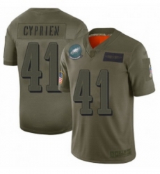 Men Philadelphia Eagles 41 Johnathan Cyprien Limited Camo 2019 Salute to Service Football Jersey