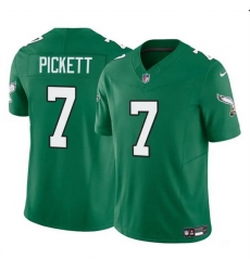 Men Philadelphia Eagles 7 Kenny Pickett Green 2023 F U S E Throwback Vapor Untouchable Limited Stitched Football Jersey