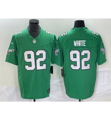 Men Philadelphia Eagles 92 Reggie White Green 2023 F U S E  Vapor Untouchable Stitched Football Jersey