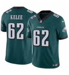 Men Philadelphia Eagles Jason Kelce #62 Green F U S E Stitched NFL Jersey