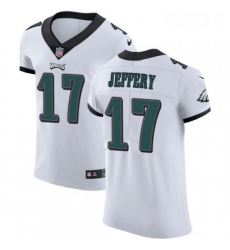 Mens Nike Philadelphia Eagles 17 Alshon Jeffery White Vapor Untouchable Elite Player NFL Jersey