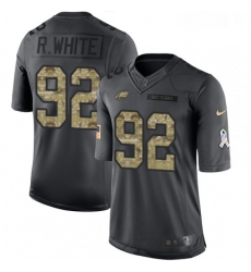 Mens Nike Philadelphia Eagles 92 Reggie White Limited Black 2016 Salute to Service NFL Jersey