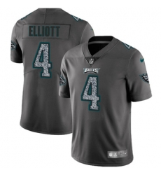 Nike Eagles #4 Jake Elliott Gray Static Mens NFL Vapor Untouchable Game Jersey