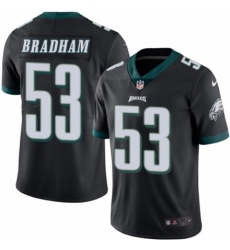 Nike Eagles #53 Nigel Bradham Black Vapor Untouchable Player Limited Jersey