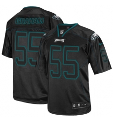 Nike Eagles #55 Brandon Graham Lights Out Black Mens Stitched NFL Elite Jersey