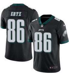 Nike Eagles #86 Zach Ertz Black Mens Stitched NFL Limited Rush Jersey