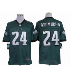 Nike Philadelphia Eagles 24 Nnamdi Asomugha Green Limited NFL Jersey