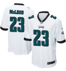 mens nike philadelphia eagles #23 rodney mcleod game white nfl jersey