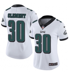 Nike Eagles #30 Corey Clement White Womens Stitched NFL Vapor Untouchable Limited Jersey