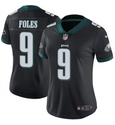 Women Philadelphia Eagles 9 Nick Foles Black Vapor Untouchable Limited Stitched Football Jersey