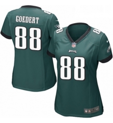 Womens Nike Philadelphia Eagles 88 Dallas Goedert Game Midnight Green Team Color NFL Jersey