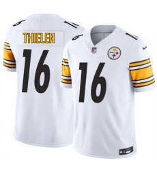 Men Pittsburgh Steelers 16 Adam Thielen White 2025 F U S E  Vapor Limited Stitched Football Jersey