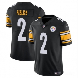 Youth Pittsburgh Steelers 2 Justin Fields Black Vapor Untouchable Limited Stitched Football Jersey