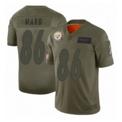 Youth Pittsburgh Steelers 86 Hines Ward Limited Camo 2019 Salute to Service Football Jersey