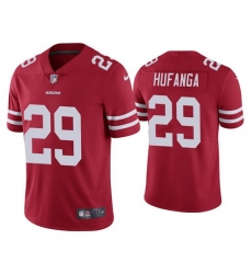 Men San Francisco 49ers 29 Talanoa Hufanga Red Vapor Limited Jersey