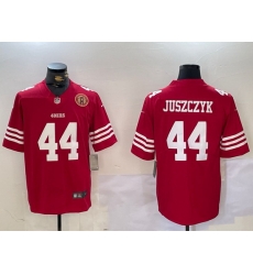 Men San Francisco 49ers 44 Kyle Juszczyk Red Vapor Untouchable Limited Stitched Jersey 3