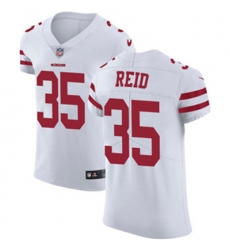 Nike 49ers #35 Eric Reid White Mens Stitched NFL Vapor Untouchable Elite Jersey