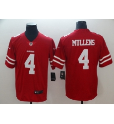 Nike 49ers 4 Nick Mullens Red Vapor Untouchable Limited Jersey