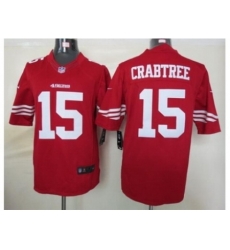 Nike San Francisco 49ers 15 Michael Crabtree Red Limited NFL Jersey