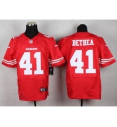 Nike San Francisco 49ers 41 Antoine Bethea Red Elite NFL Jersey